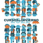 Carteles para cursos. Un proyecto de Diseño, Diseño de carteles e Ilustración vectorial de Ana Prieto Márquez - 17.09.2023