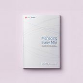 Diseño Editorial "Managing Every Mile" | Amadeus & LSE Consulting. Un projet de Conception éditoriale, Design graphique et Infographie de Pablo Antuña - 05.05.2017