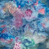 Mon projet final du cours sur les techniques modernes d’aquarelle: une Galaxie féerique  . % Teresa Escada tarafından hazırlanan Sulubo, Ve a Resim projesi - 09.19.2023