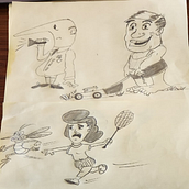 My project for course: Introduction to the Creation of Cartoon Style Characters. Traditional illustration, Character Design, and Drawing project by Celso Mussa Tavares - 09.13.2023