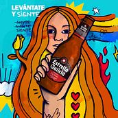 Ilustración "PROHIBIDO BAJAR LOS BRAZOS" de Estrella Galicia. Un proyecto de Publicidad, Diseño, Ilustración digital, Ilustración animada y Redes Sociales de Jericó Delayah - 05.07.2022
