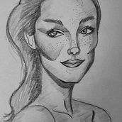 Mi proyecto del curso: Cuaderno de retratos a línea con grafito. Fine Arts, Sketching, Drawing, Portrait Drawing, and Sketchbook project by Nestor Duran - 09.18.2023