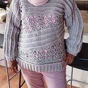Mi proyecto del curso: Introducción a la técnica de hileras cortas en crochet para ropa.. Un progetto di Uncinetto di pepaperezdearmas - 18.09.2023