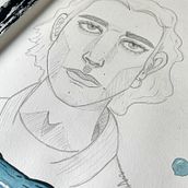 Mein Abschlussprojekt für den Kurs: Skizzenbuch für Porträts: Erkunde das menschliche Gesicht. Sketching, Drawing, Portrait Drawing, Artistic Drawing, and Sketchbook project by Jessy - 09.18.2023
