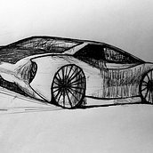 Mi proyecto del curso: Diseño de automóviles: el boceto. Design, Design industrial, Design de produtos, e Esboçado projeto de nicomsoto94 - 19.09.2023