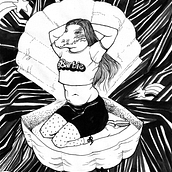 Croco Ladies. Traditional illustration, Drawing, Ink Illustration, and Editorial Illustration project by Sarah Medina Rojas - 09.19.2023