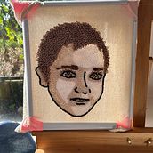 Mi proyecto del curso: Bordado con punch needle: pasa de la imagen al retrato. Un projet de Broderie, Punch needle , et Design textile de Betzabe Rojas - 19.09.2023