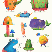 Mój projekt z kursu: Kreatywne laboratorium rysunkowych postaci dla dzieci. Character Design, Digital Illustration, Children's Illustration, and Picturebook project by Aleksandra Grala - 09.19.2023