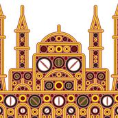 ISTANBUL · Santa Sofia . Design, Publicitate, Direcția artistică, Design grafic, Design de model, Ilustrație vectorială, Creativitate, Desen, Ilustrație digitală, Artă conceptuală, Desen artistic, Design digital și Desen digital de DAM LAB - 09.19.2023