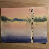My project for course: Atmospheric Landscapes in Watercolor  Ein Projekt aus dem Bereich Bildende Künste, Malerei und Aquarellmalerei von christine7589 - 17.09.2023