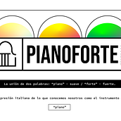 PIANOFORTE - Festival de Piano Moderno (APP). Un progetto di Design, Progettazione di applicazioni, Motion graphics, Direzione artistica, Br, ing, Br, identit, Design editoriale, Eventi e Graphic design di Natalia García - 20.09.2023