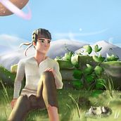 My project for course: Lighting Principles for Digital Painting : Sunny Day. Traditional illustration, Digital Illustration, and Digital Painting project by Aung Myo Myint - 09.16.2020