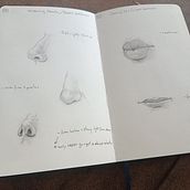 Mein Abschlussprojekt für den Kurs: Skizzenbuch für Porträts: Erkunde das menschliche Gesicht. Sketching, Drawing, Portrait Drawing, Artistic Drawing, and Sketchbook project by Kerstin - 09.21.2023