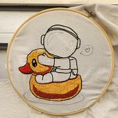 Mi proyecto del curso: Técnica de bordado con paso atrás. Een project van Borduurwerk y Textielontwerp van Andrea RRendón - 21.09.2023