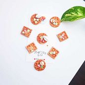 Miniature Waffles Polymer Clay Earrings . Un proyecto de Diseño, Diseño de jo, as y Artesanía de Kriti, Mindful Vibing - 22.09.2023