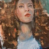 Mein Abschlussprojekt für den Kurs: Moderne Porträtmalerei mit Ölfarben. Traditional illustration, Fine Arts, Painting, and Oil Painting project by claudia_sch_berlin_1 - 09.22.2023