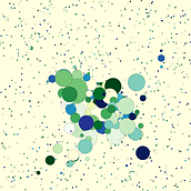 Mi proyecto del curso: Codificación creativa: mousemove circles. Un progetto di Motion graphics, Programmazione, Multimedia e JavaScript di Jorge Callejo Flores - 21.11.2023