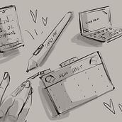 Meu projeto do curso: A arte de desenhar: transforme seus rabiscos em arte Ein Projekt aus dem Bereich Traditionelle Illustration, Bleistiftzeichnung, Zeichnung und Sketchbook von Ariel Lemos Assis d'Arêde - 22.09.2023