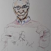 My project for course: Intro to Portrait Sketching: Draw in Real-Time. Sketching, Drawing, Portrait Drawing, Ink Illustration, and Colored Pencil Drawing project by katekeane70 - 09.22.2023