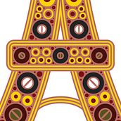 PARIS · Tour Eiffel . Design, Publicitate, Direcția artistică, Design grafic, Design de model, Ilustrație vectorială, Creativitate, Desen, Ilustrație digitală, Artă conceptuală, Desen artistic și Desen digital de DAM LAB - 09.23.2023