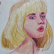 Primeros dibujos con lapices de colores. Projekt z dziedziny R, sowanie kredkami i Portret użytkownika Betoo Morales - 23.09.2023