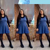 Vestido . Sewing, DIY, Upc, cling, and Textile Design project by Marina-Gemma Montoro Ortuño - 09.23.2023