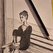 Retratos a lápiz. Pencil Drawing project by lolicarballo - 09.23.2023