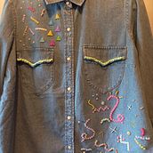 Mój projekt z kursu: Modny haft: udekoruj ubrania koralikami. Un proyecto de Diseño de moda, Bordado, DIY, Upc, cling y Diseño textil de Alicja Piwowarska - 23.09.2023