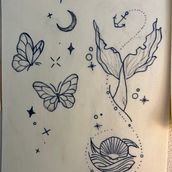 Mi proyecto del curso: Tatuaje fine line: la sutileza de la línea. Traditional illustration, Drawing, and Tattoo Design project by Maria Galeana - 09.23.2023