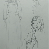 Mi proyecto del curso: Dibujo de personajes desde cero: retrata rostros y figuras. Traditional illustration, Character Design, Pencil Drawing, and Drawing project by Catalina - 09.19.2023
