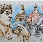 Florence. Un progetto di Pittura ad acquerello di Claudio Vella - 22.08.2023