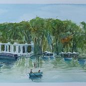 Mi proyecto del curso: Pintura en acuarela de paisajes marinos. Painting, Watercolor Painting, and Naturalistic Illustration project by Isabel Alario - 09.24.2023