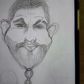 Meu projeto do curso: Retrato em caricatura com grafite. Traditional illustration, Drawing, and Portrait Drawing project by florindafrade75 - 12.25.2023