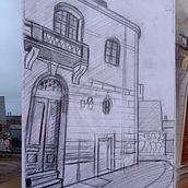 Mi proyecto del curso: Técnicas modernas para paisajes urbanos en acuarela. Pintura, e Pintura em aquarela projeto de Dani Gall Zder - 24.09.2023