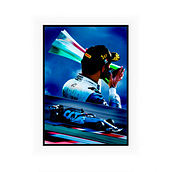 Ilustración de Pierre Gasly y su primera victoria en Formula 1.. Un proyecto de Diseño gráfico de Enric Coca Aguiló - 25.09.2023