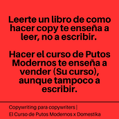 No tengo ni idea de copy agradezco feedback. Advertising, Cop, writing, Stor, telling, and Communication project by albertbarrabaja - 09.25.2023