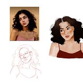 Drawing people 1  . Ilustrație digitală de Fernanda Chaves - 09.25.2023