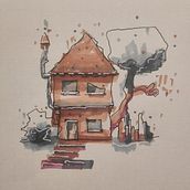 Sketches for the course @Housesketcher. Drawing, and Street Art project by Katrin - 09.21.2023