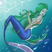 Underwater. Un progetto di Character design, Disegno e Illustrazione digitale di Benedetta Anzuini - 25.09.2023