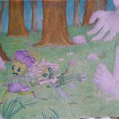 Um dia de Aventura na Floresta Encantada das Fadas.. Een project van Traditionele illustratie van Rosangela R. - 24.09.2023