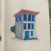 Mi proyecto del curso: Dibujo arquitectónico expresivo con marcadores de colores. Sketching, Drawing, Architectural Illustration, Sketchbook, Ink Illustration, and Traditional illustration project by Rebeca Vilchez - 09.26.2023