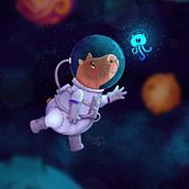 Meu projeto do curso: Ilustração de animais fantásticos no Procreate. Een project van Traditionele illustratie, Ontwerp van personages,  Tekening, Digitale illustratie, Stor, telling y Verhaallijn van Carolini Costelini - 21.09.2023