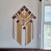 Mi proyecto del curso: Introducción al tapiz de macramé. Macramé project by adrisol_23 - 09.26.2023