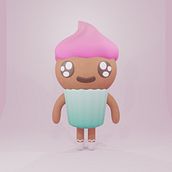 Mi proyecto del curso: Creación de personajes kawaii en 3D con Blender. Een project van Traditionele illustratie, Ontwerp van personages, Digitale illustratie,  3D-modellering y Manga van Joshua Gómez - 27.09.2023