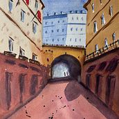 Mon projet du cours : Représentation architecturale à l'aquarelle. Traditional illustration, Sketching, Drawing, Watercolor Painting, Architectural Illustration, and Sketchbook project by jerome.you - 09.27.2023