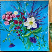 My project for course: Expressive Floral Painting with Acrylic Paint. Fine Arts, Painting, Acr, lic Painting, and Botanical Illustration project by Vladlena M - 09.27.2023