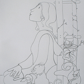 Dibujos que cuentan historias. Creativit, Traditional illustration, and Fine Arts project by vegamariaf - 09.27.2023