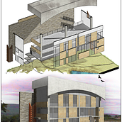 Mi proyecto del curso: Ilustración digital de proyectos arquitectónicos. Architecture, L, scape Architecture, Digital Illustration, Digital Architecture, Architectural Illustration, Design, Traditional illustration, and 3D project by ilustrArístides - 09.21.2023