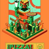 Mi proyecto del curso: Ilustración vectorial isométrica desde cero. Vector Illustration, and Digital Illustration project by Ivan Cureño - 09.28.2023