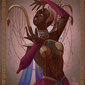 Golden Goddess. Un progetto di Illustrazione digitale e Character design di Benedetta Anzuini - 28.09.2023